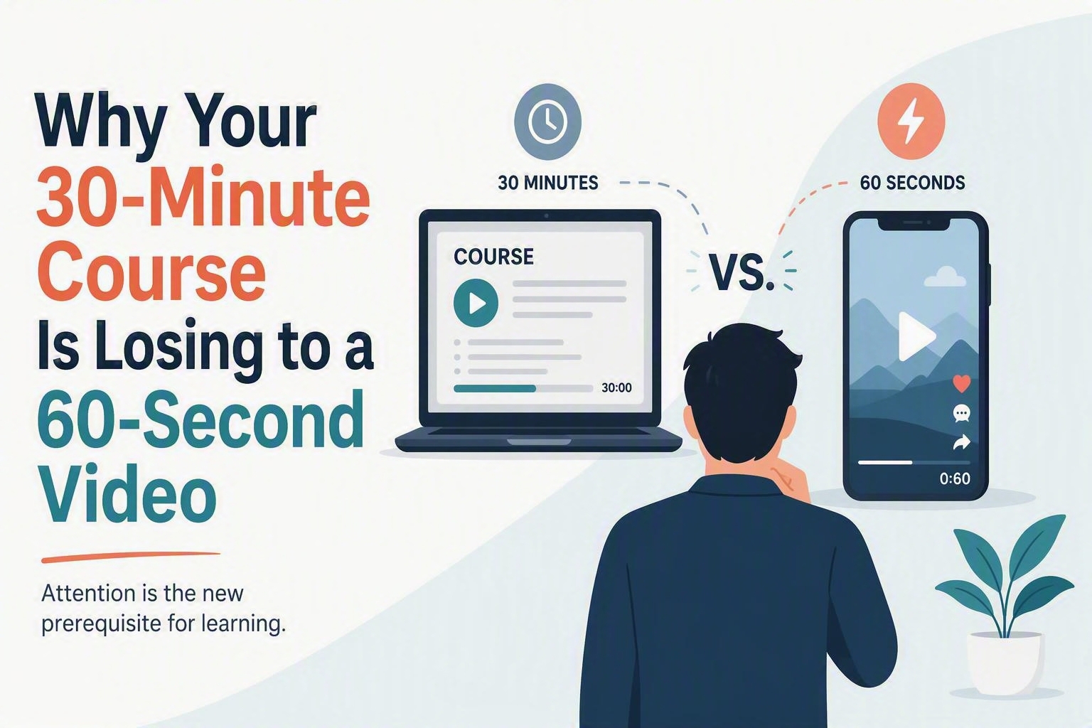 Why Your 30-Minute Course Is Losing to a 60-Second Video